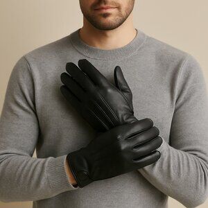 Club Monaco Men’s Refined Leather Gloves – Size Medium BNWT
